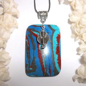 Statement Necklace, Necklace, Blue Necklace, Necklace, Pendant, Necklace 8076